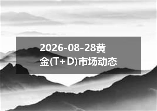 2026-08-28黄金(T+D)市场动态