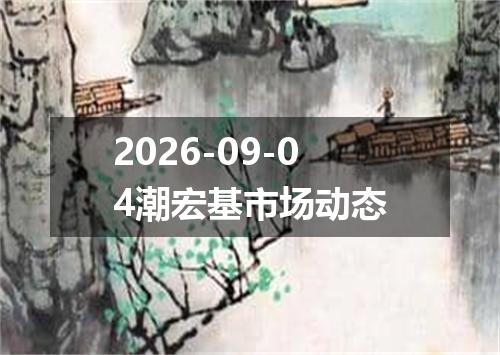 2026-09-04潮宏基市场动态