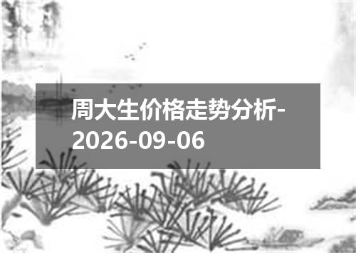 周大生价格走势分析-2026-09-06