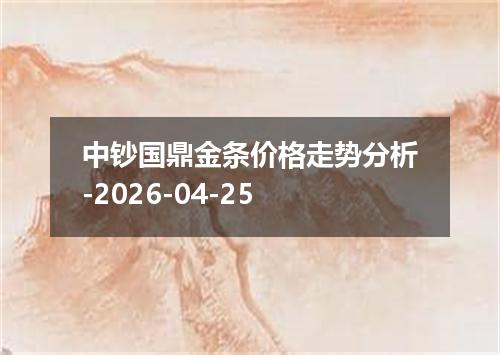 中钞国鼎金条价格走势分析-2026-04-25