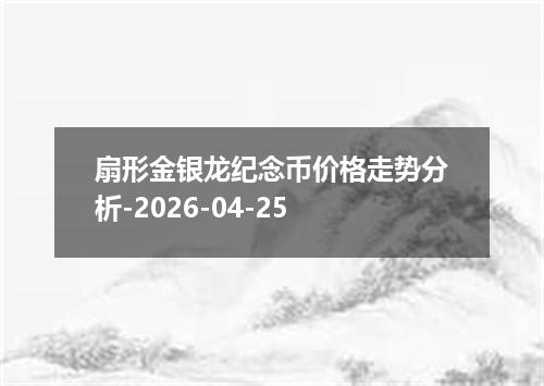 扇形金银龙纪念币价格走势分析-2026-04-25