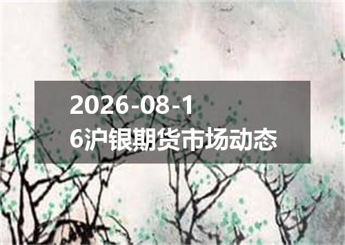 2026-08-16沪银期货市场动态